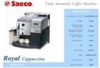 Saeco Fully Auto Coffee Machine  Fully Auto Coffee-Machine