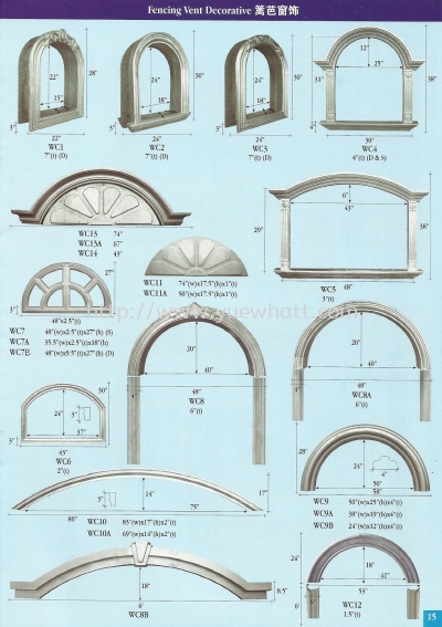 Fencing Vent Decorative Ŵ