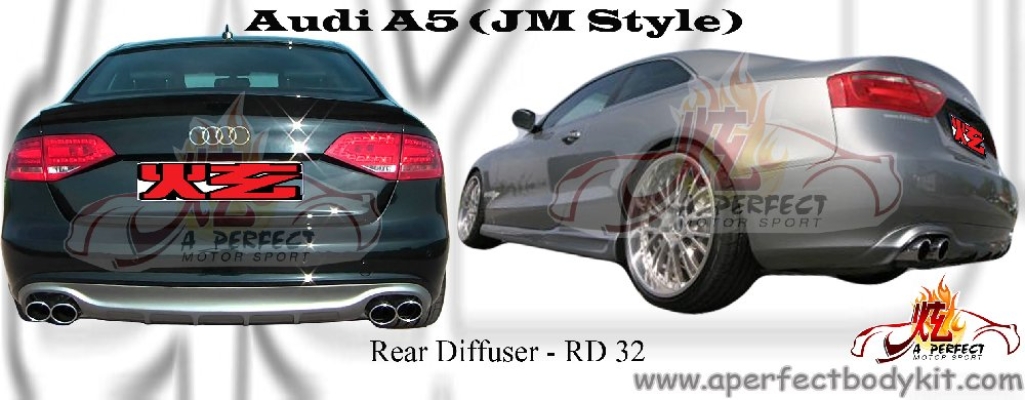 Audi A5 JM Style Rear Diffuser 