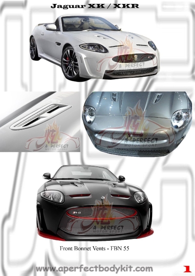 Jaguar XK / XKR Front Bonnet Vents 