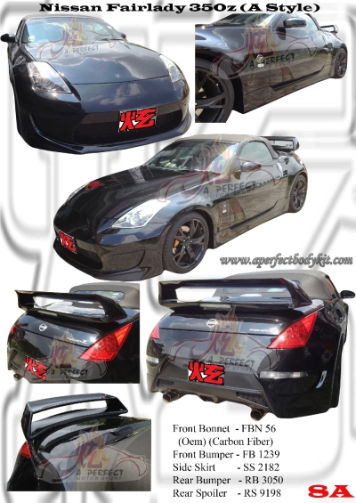 Nissan Fairlady 350z A Style Bodykit 