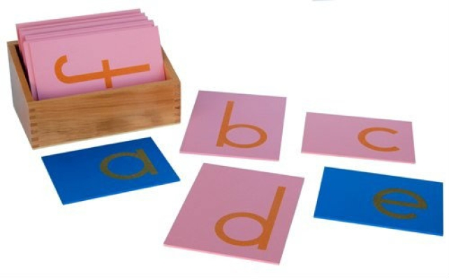 KL029J Wooden Sandpaper Lowercase Letters