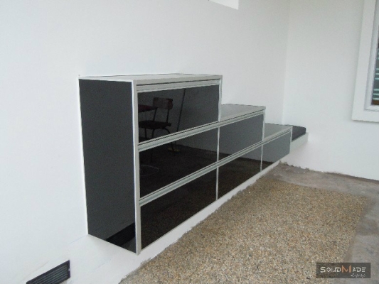 Aluminum Shoe Cabinet