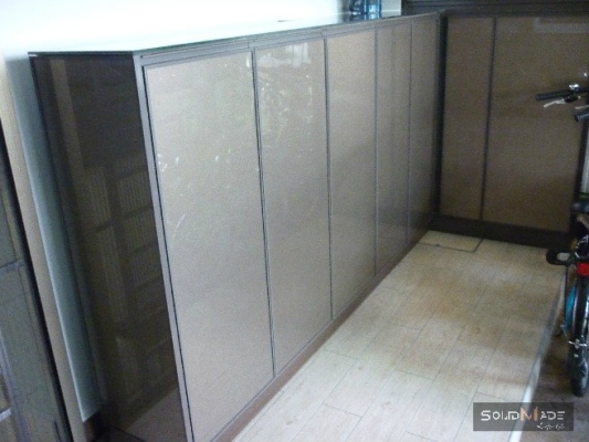 Aluminum Shoe Cabinet 