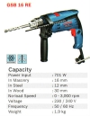 Impact Drill GSB 16 RE Bosch Power Tools