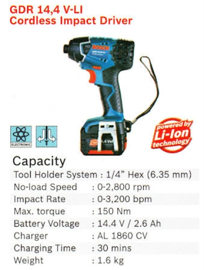 Cordless Impact Driver GDR 14.4 V-LI