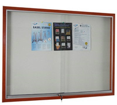 Soft Notice Board With Wooden Frame Cabinet