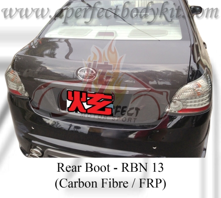 Toyota Vios 2008 Carbon Fibre Rear Boot  