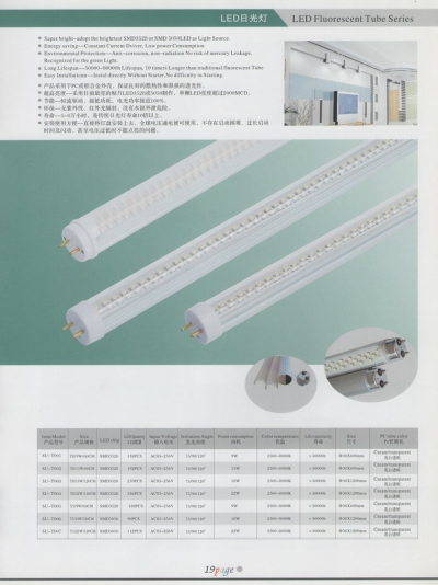 LED Fluorescent Tube Series