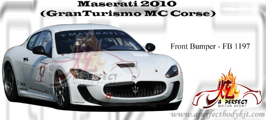 Maserati 2010 GranTurismo MC Corse Front Bumper 