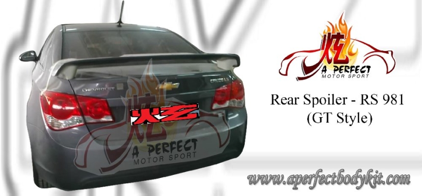 Chevrolet Cruze 2008 GT Style Rear Spoiler 