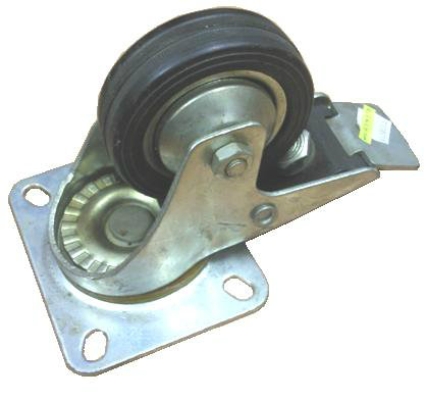 Swivel Brake Rubber Wheel   ID880618