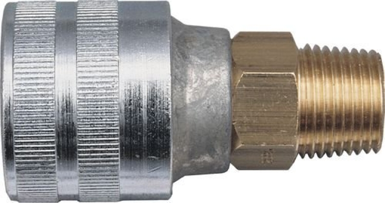 Coupling, Genuine Schrader Male 1/4" BSPT, PCL2592002C