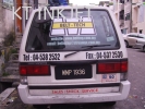 Van Sticker  White Sticker + Laminate Van Vehicle advertising 