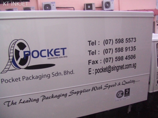 Lorry Sticker - White Sticker + Laminate