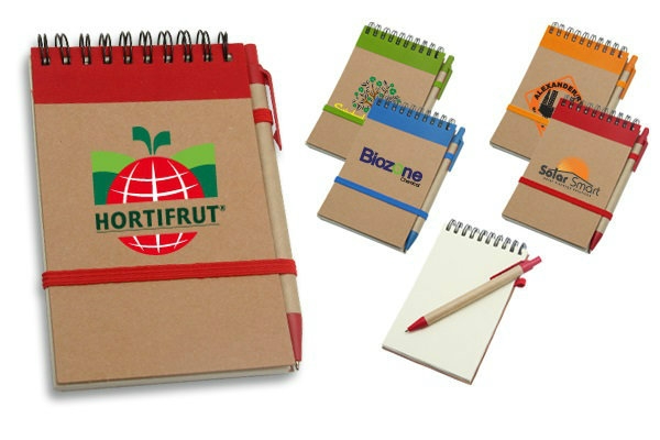 E010 Eco Note Pad with Recycled Paper Pen