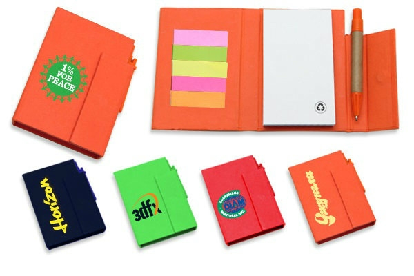 E027 Eco Sticky Notes Memo Pad with Recycled Paper Pen