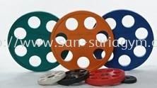 7 holes colour olympic plate