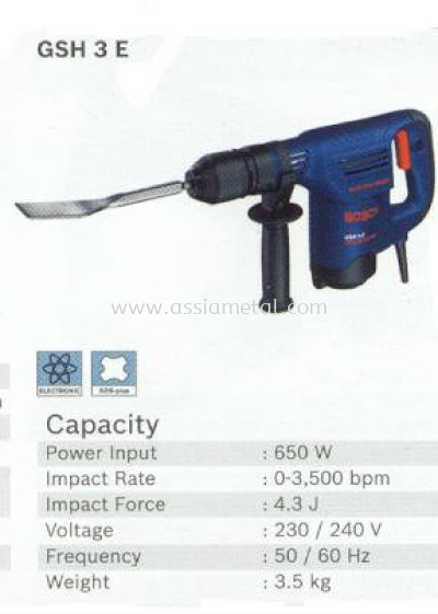 Bosch GSH 3 E Demolition Hammer