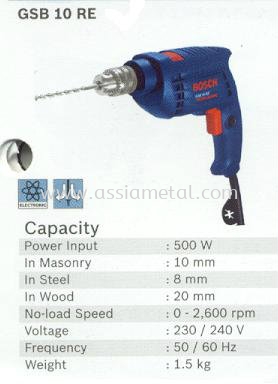 Bosch GSB 10 RE Impact Drill