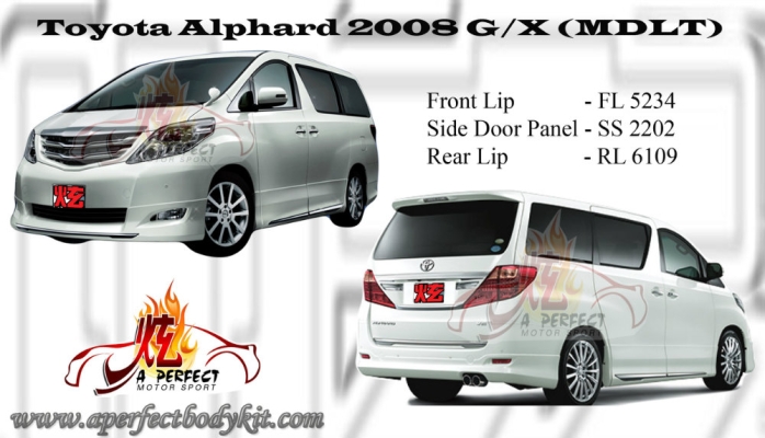 Toyota Alphard 2008 MDLT Bodykits