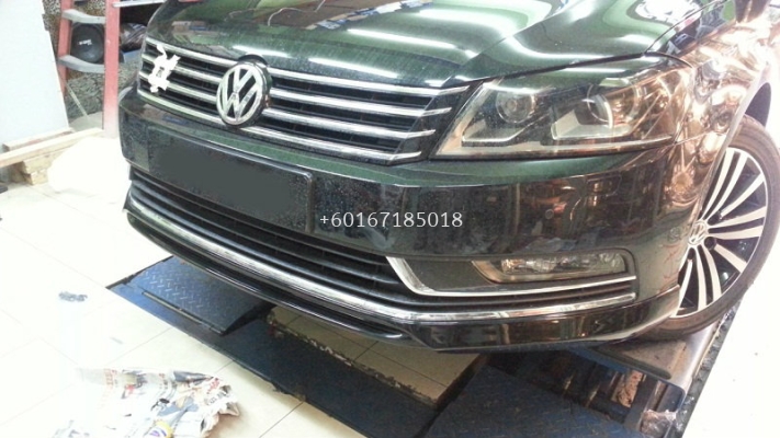 volkswagen passat b7 bodykit bumper lip vox style