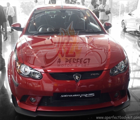 Proton Satria Neo R3 Front V Lip (Carbon Fiber / FRP Material)