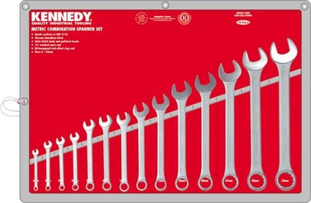 INDUSTRIAL COMBINATION SPANNERS 14*(SET)-KEN5822960K