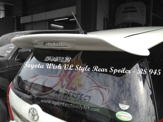 Toyota Wish 2006 VL Style Rear Spoiler 