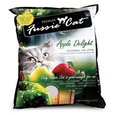 Fussie Cat Litter Apple Delight 10L