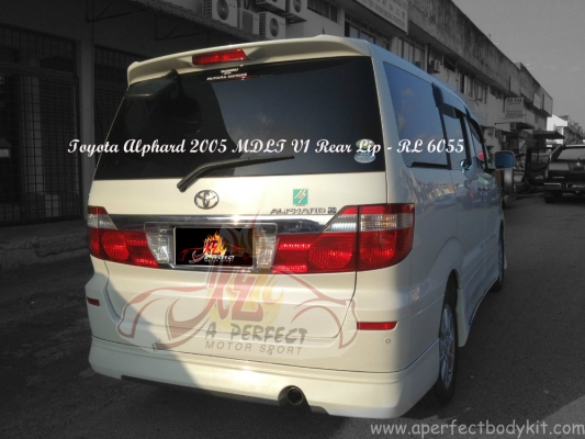 Toyota Alphard 2005 MDLT V1 Rear Lip 