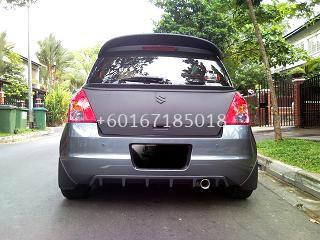 SUZUKI SWIFT BUMPER REAR SCRIT DIFFUSER