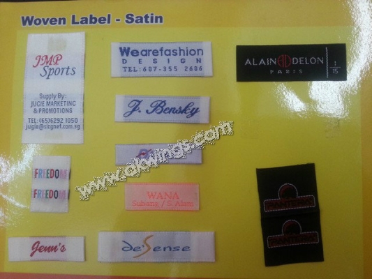 Woven Label-satin