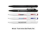 PP01 Minute_Push Action Ball Plastic Pen Pens - Plastic Pens