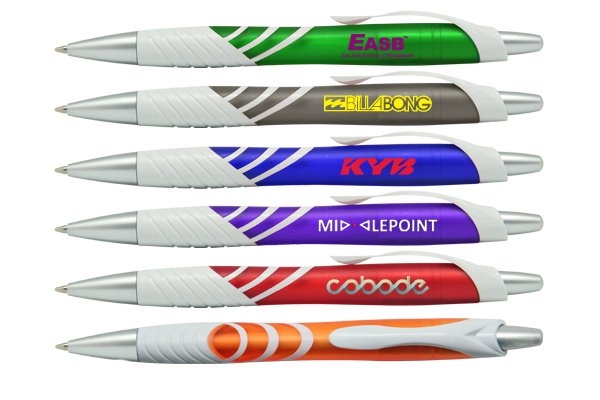 PP031 Frosted Push Action Ball Plastic Pen