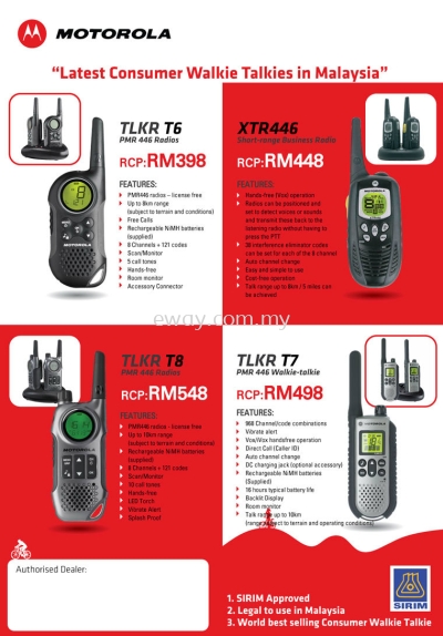 Walkie-Talkie TLKR T7 & TLKR T8