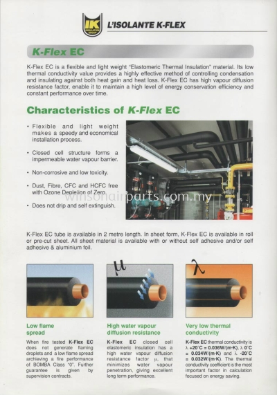 K - Flex EC Elastomeric Insulation