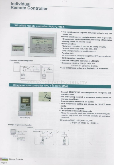 Individual Remote Controller