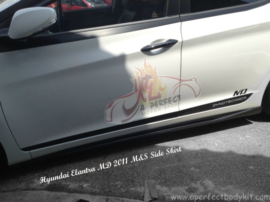 Hyundai Elantra MD 2011 M&S Side Skirt 