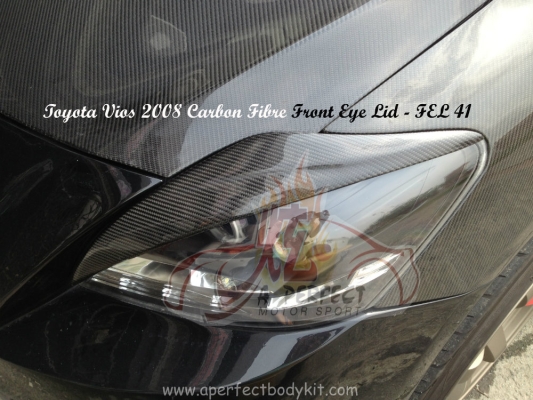 Toyota Vios 2008 Carbon Fibre Front Eye Lid 