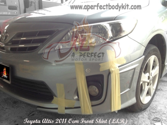 Toyota Altis 2011 Oem Front Skirt (L & R)