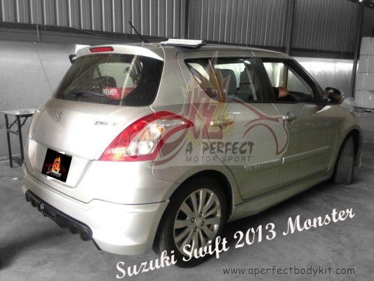 Suzuki Swift 2013 Monster Side Skirt