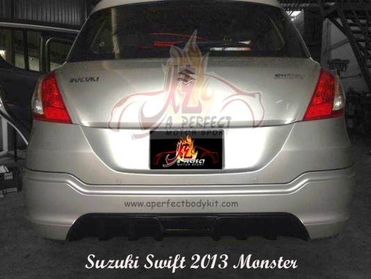 Suzuki Swift 2013 Monster Rear Skirt