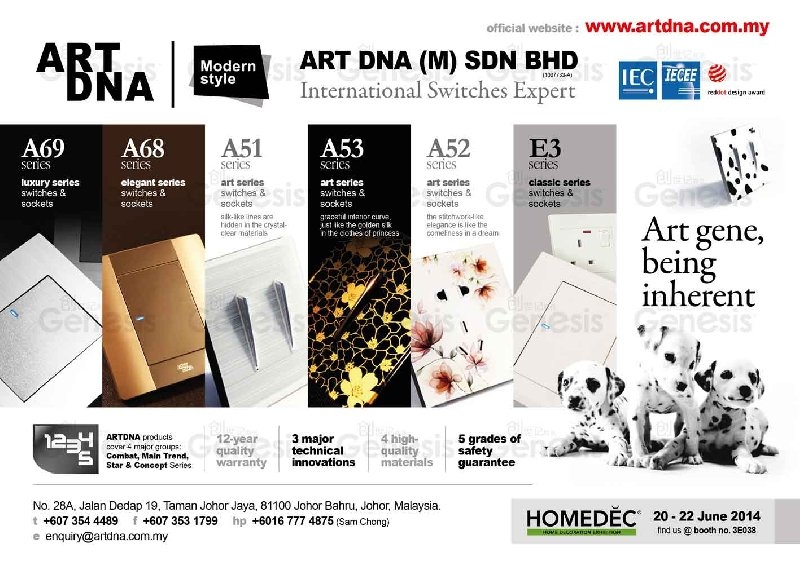 Find us in Homedec Persada 20-22 June 2014