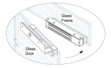 EBELCO DSU Bracket ( EM600 ) Door Bracket Door Access System