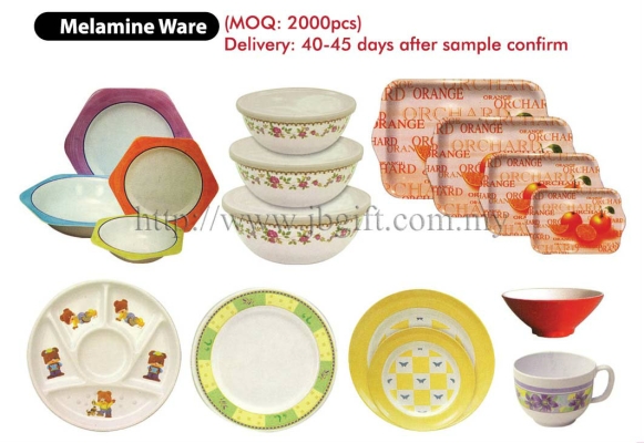 MELAMINE WARE (MAKE TO ORDER)