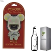 Popobe BO0010 Popobe Bottle Opener &amp; Wine Stopper Popobe Bear