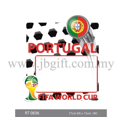 RT 0836 Car Decal (Road Tax Sticker) - FIFA Portugal 17cm x 15cm