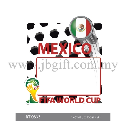 RT 0833 Car Decal (Road Tax Sticker) - FIFA Mexico 17cm x 15cm