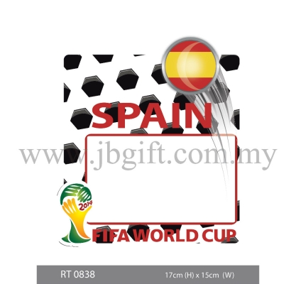 RT 0838 Car Decal (Road Tax Sticker) - FIFA Spain 17cm x 15cm